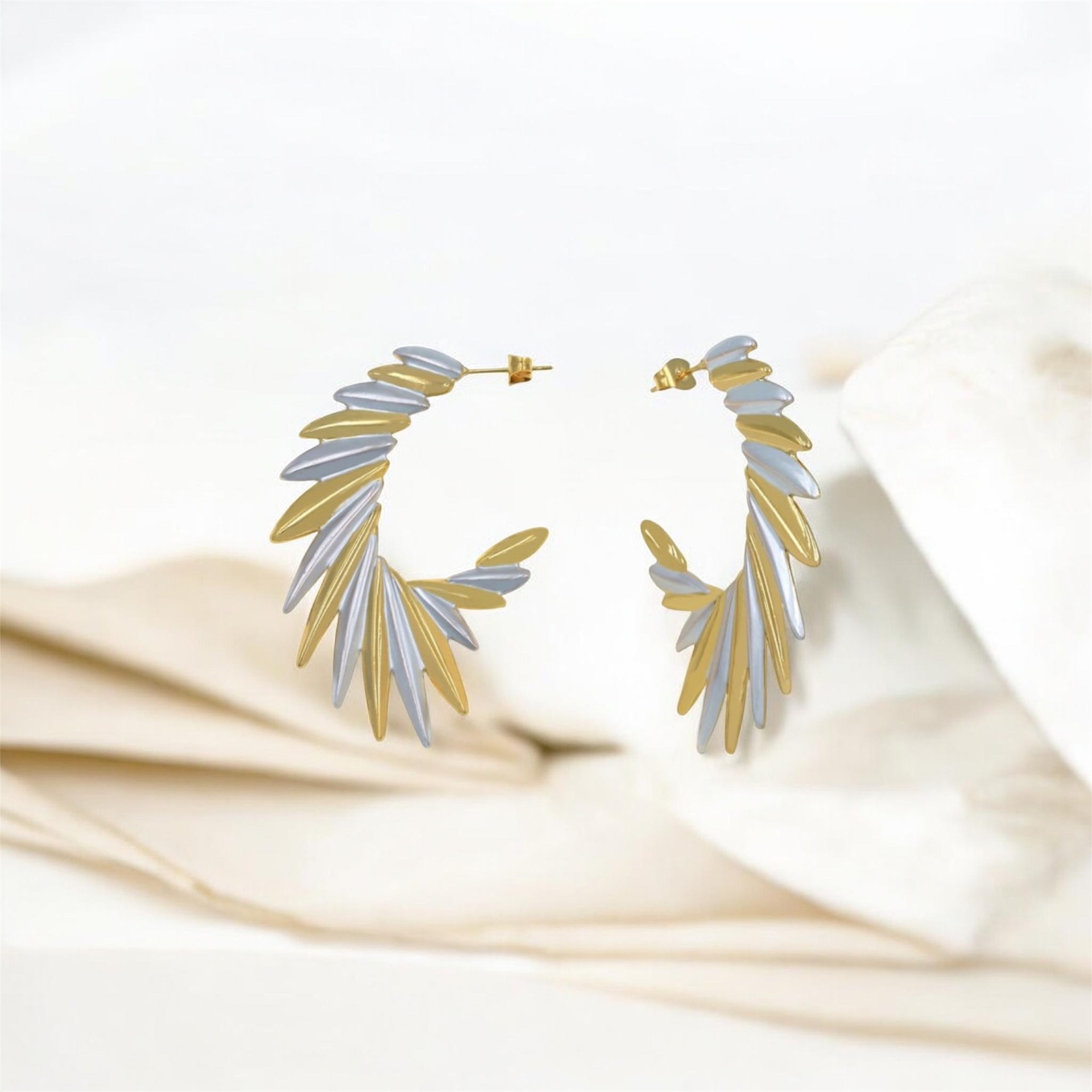 Σκουλαρίκια Feather Hoop